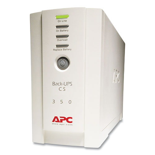 BK350 Back-UPS CS Battery Backup System, 6 Outlets, 350 VA, 1,020 J