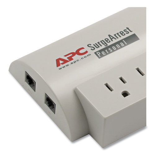 Image of Apc® Surgearrest Personal Power Surge Protector, 7 Ac Outlets, 6 Ft Cord, 240 J, Beige