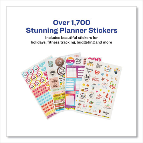 Avery® Planner Sticker Variety Pack, Budget, Fitness, Motivational