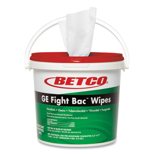GE Fight Bac Disinfecting Wipes, 5.5 x 7, Unscented, 500/Pack