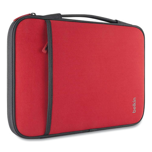 Image of Laptop Sleeve, Fits Devices Up to 11", Neoprene, 12 x 8, Red