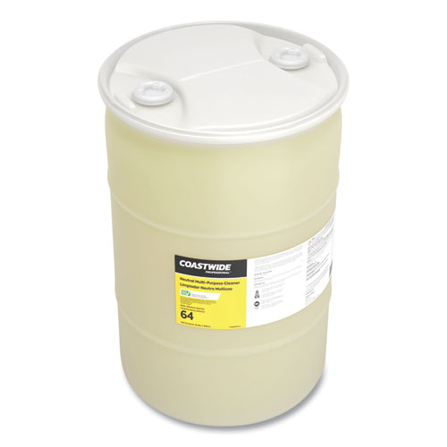 Image of Coastwide Professional™ Neutral Multi-Purpose Cleaner 64 Eco-Id Concentrate, Citrus Scent, 55 Gal Drum