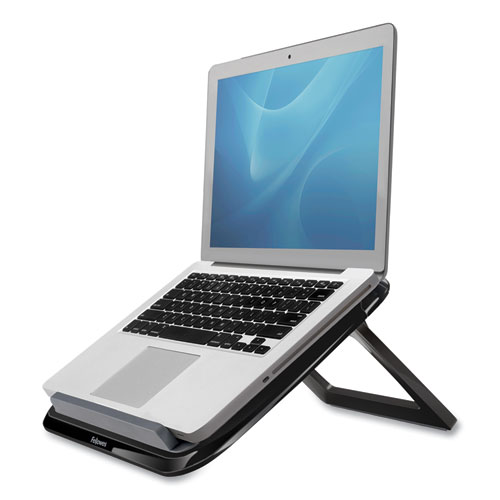 Image of Fellowes® I-Spire Series Laptop Quick Lift, 12.63" X 11.25" X 1.63" To 12.63",  Black, Supports 9.92 Lbs
