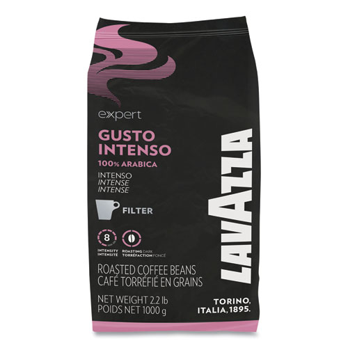Lavazza Expert Gusto Intenso Ground Coffee, Intensity 8, 2.2 lb Bag, 6/Carton