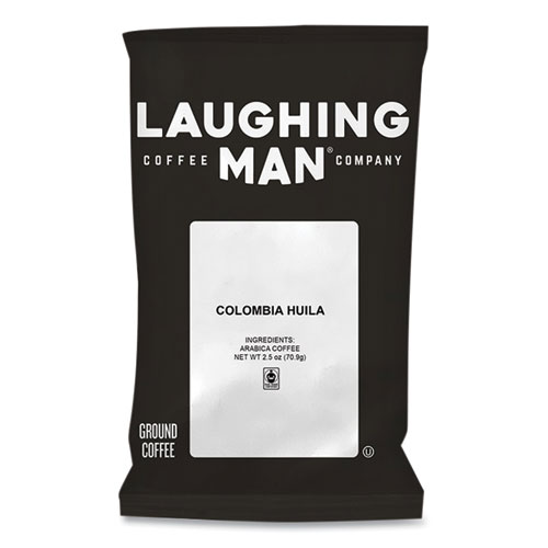 Laughing Man® Coffee Company Colombia Huila Coffee Fraction Packs, 2.5 oz, 18/Box