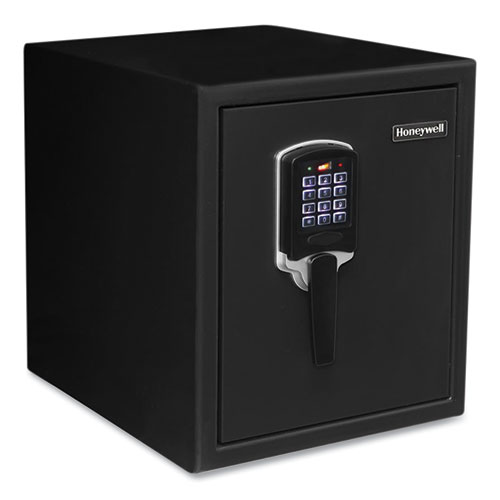 Image of Digital Security Steel Fire and Waterproof Safe with Keypad and Key Lock, 14.6 x 20.2 x 17.7, 0.9 cu ft, Black