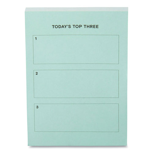 Lined Adhesive Notes, Note Ruled, 3" x 4", Turquoise, 100 Sheets/Pad