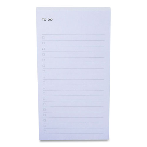 Lined Adhesive Notes, Note Ruled, 2.9" x 5.7", Blue, 100 Sheets/Pad