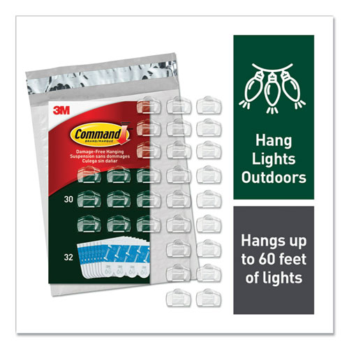Command? Outdoor Light Clips, 16 Clips, 20 Strips/Pack