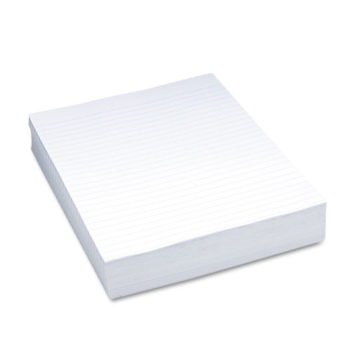Pacon® Composition Paper, 3/8" Ruling, 16 lbs., 8-1/2 x 11, White, 500 Sheets/Pack