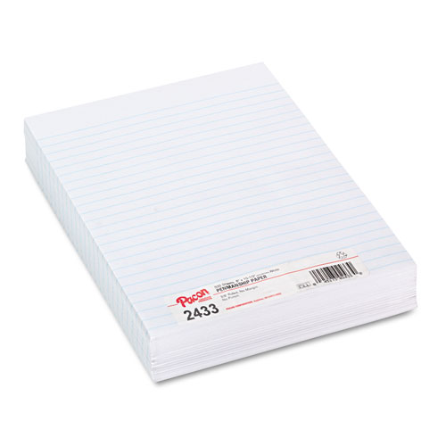 Image of Pacon® Composition Paper, 8 X 10.5, Wide/Legal Rule, 500/Pack