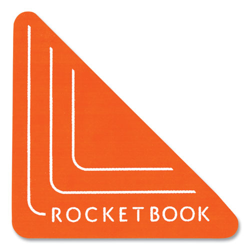 Image of Rocketbook Beacons Smart Stickers For Whiteboards, Triangles, Orange, 2.5"H, 4/Pack