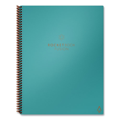 Fusion Smart Notebook, Seven Assorted Page Formats, Teal Cover, (21) 11 x 8.5 Sheets