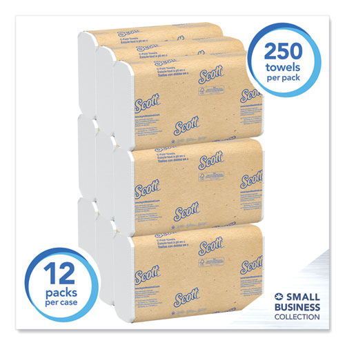 Multi-Fold Towels, Absorbency Pockets, 1-Ply, 9.2 x 9.4, White, 250 Sheets/Pack