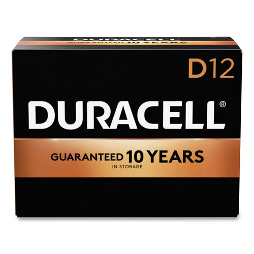 Duracell® CopperTop Alkaline D Batteries, 12/Box