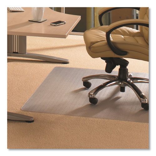 Image of Floortex® Cleartex Advantagemat Phthalate Free Pvc Chair Mat For Low Pile Carpet, 53 X 45, Clear