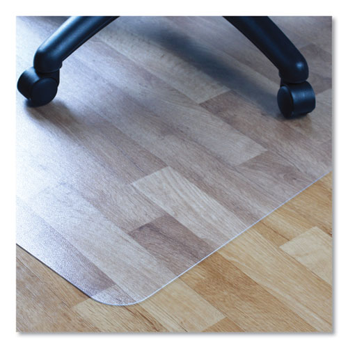 Image of Floortex® Cleartex Advantagemat Phthalate Free Pvc Chair Mat For Hard Floors, 53 X 45, Clear