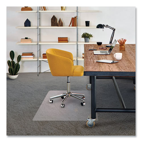 Image of Cleartex Advantagemat Phthalate Free PVC Chair Mat for Low Pile Carpet, 48 x 36, Clear