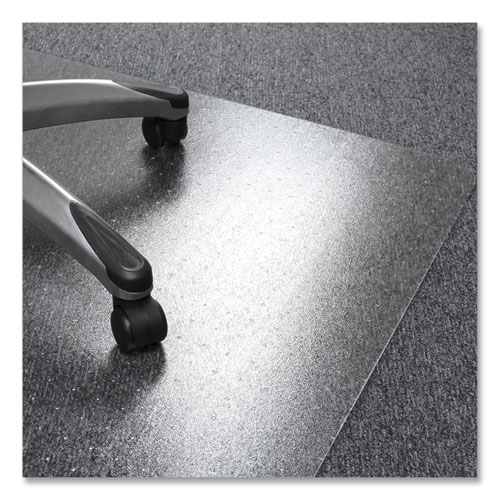 Image of Floortex® Cleartex Ultimat Polycarbonate Chair Mat For Low/Medium Pile Carpet, 48 X 60, Clear