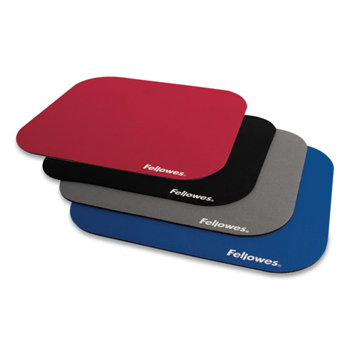Image of Fellowes® Polyester Mouse Pad, 9 X 8, Black