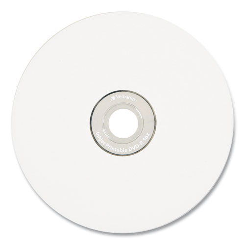 Image of Verbatim® Dvd-R Recordable Disc, 4.7 Gb, 16X, Spindle, White, 50/Pack