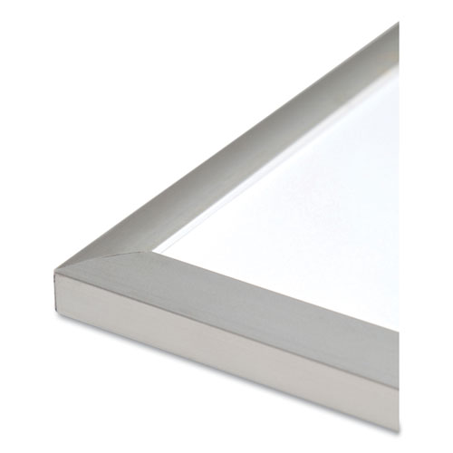 Melamine Dry Erase Board, 47 x 35, White Surface, Silver Frame