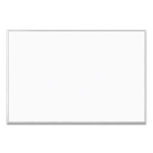 Melamine Dry Erase Board, 70 x 47, White Surface, Silver Frame
