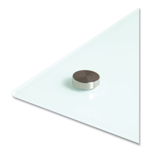 Glass Dry Erase Board, 47 x 35, White Surface