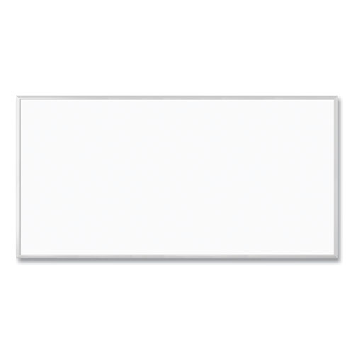 Image of U Brands Magnetic Dry Erase Board With Aluminum Frame, 95 X 47, White Surface, Silver Frame