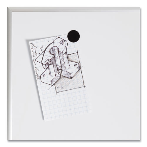 Image of U Brands Heavy-Duty Board Magnets, Circles, Black, 0.75" Diameter, 20/Pack