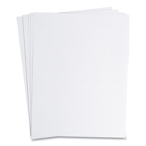 Image of U Brands Data Card Replacement Sheet, 8.5 X 11 Sheets, Perforated At 1", White, 10/Pack