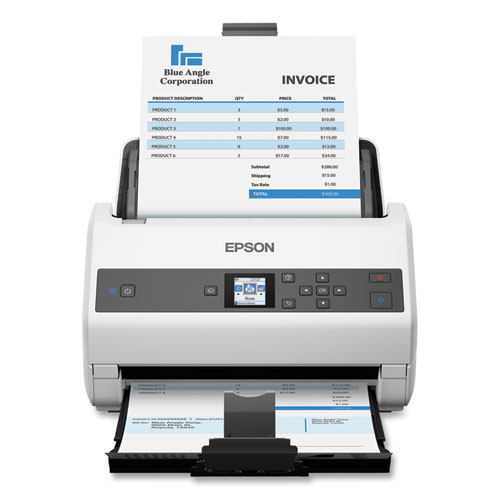 Epson® DS-970 Color Duplex Workgroup Document Scanner, 1200 dpi Optical Resolution, 100-Sheet Duplex Auto Document Feeder