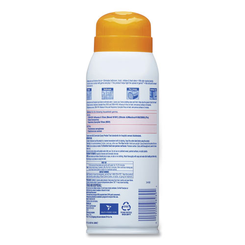 2 in 1 Disinfectant Spray III, Tropical Breeze, 10 oz Aerosol Spray, 6/Carton