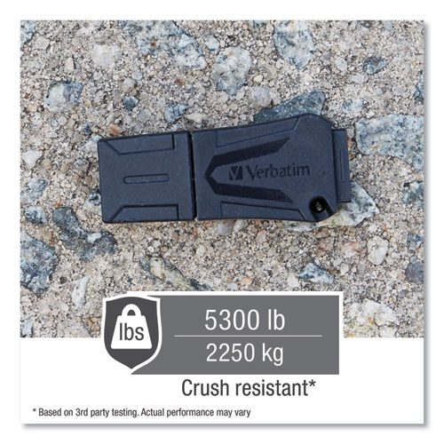 Image of Verbatim® Toughmax Usb Flash Drive, 32 Gb, Black