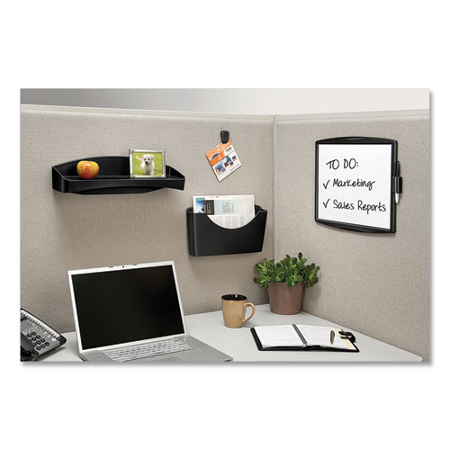 Image of Fellowes® Partition Additions Dry Erase Board, 15.38 X 13.25, White Surface, Dark Graphite Hps Frame
