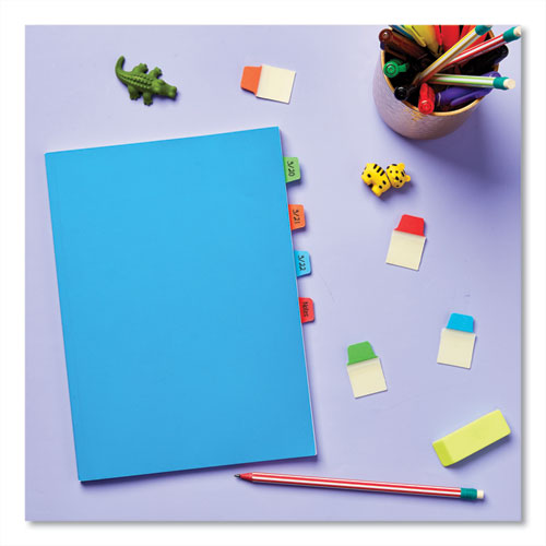 Image of Avery® Ultra Tabs Repositionable Tabs, Mini Tabs: 1" X 1.5", 1/5-Cut, Assorted Colors, 80/Pack