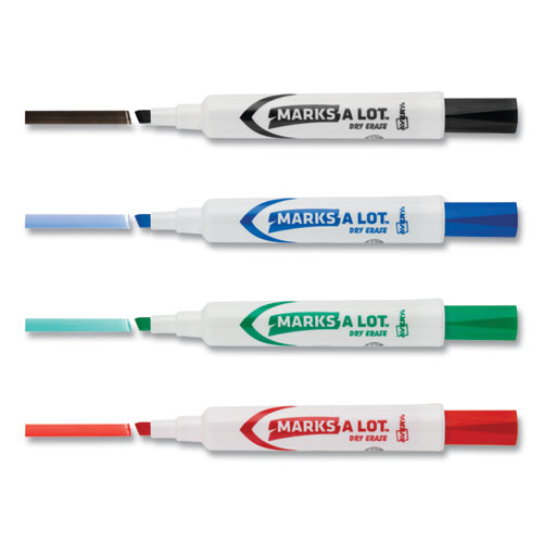 Image of Avery® Marks A Lot Desk-Style Dry Erase Marker Value Pack, Broad Chisel Tip, Assorted Colors, 24/Pack (98188)