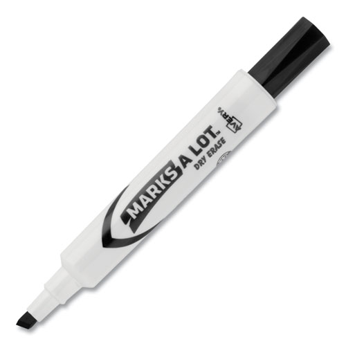 Image of Avery® Marks A Lot Desk-Style Dry Erase Marker Value Pack, Broad Chisel Tip, Black, 36/Pack (98207)