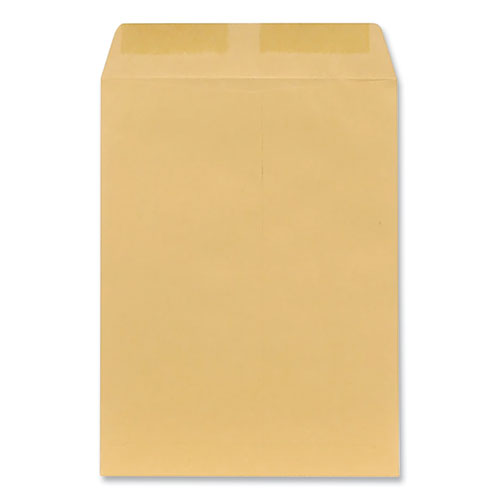 Image of Universal® Catalog Envelope, 28 Lb Bond Weight Kraft, #10 1/2, Square Flap, Gummed Closure, 9 X 12, Brown Kraft, 100/Box