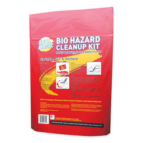Image of Spill Magic™ Biohazard Spill Cleanup, 0.75 X 6 X 9