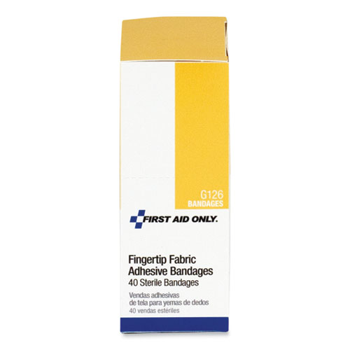 Image of First Aid Fingertip Bandages, 1.75 x 3, 40/Box