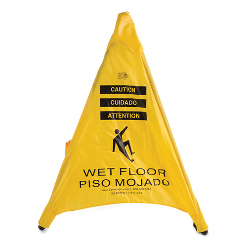 Image of Spill Magic™ Pop Up Safety Cone, 3 X 2.5 X 20, Yellow