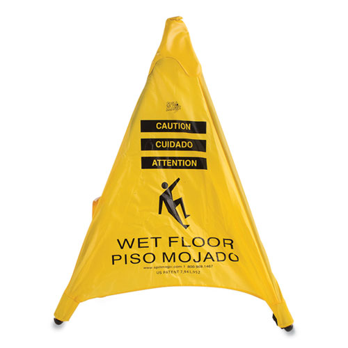 Image of Spill Magic™ Pop Up Safety Cone, 3 X 2.5 X 30, Yellow