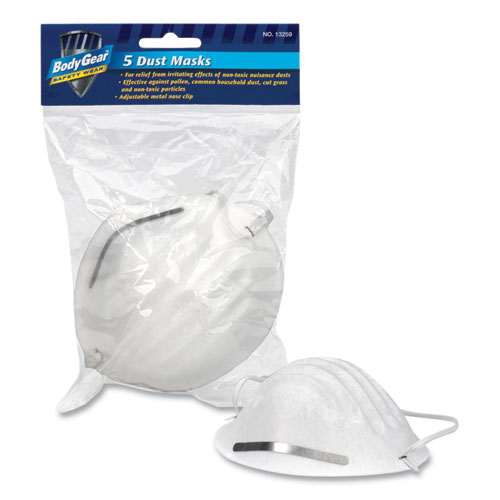 BodyGear™ BodyGear Dust Mask, 5/Pack