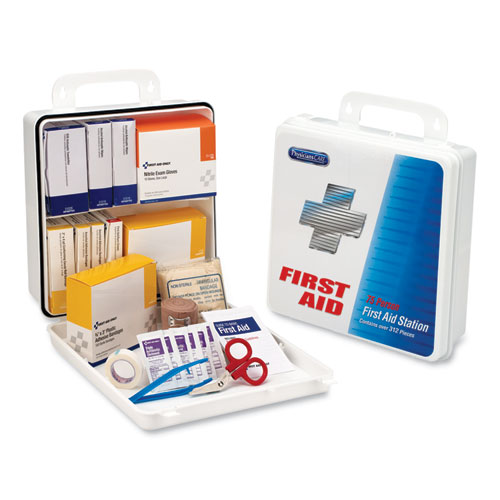 Office First Aid Kit, for Up to 75 people, 312 Pieces, Plastic Case