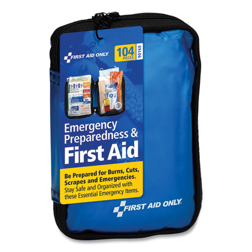 Image of Soft-Sided First Aid and Emergency Kit, 105 Pieces, Soft Fabric Case