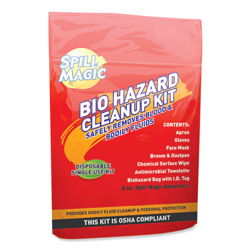 Image of Spill Magic™ Biohazard Spill Cleanup, 0.75 X 6 X 9