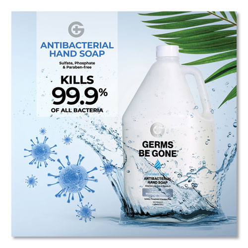 Image of Germs Be Gone® Antibacterial Hand Soap, Aloe, 1 Gal Cap Bottle, 4/Carton