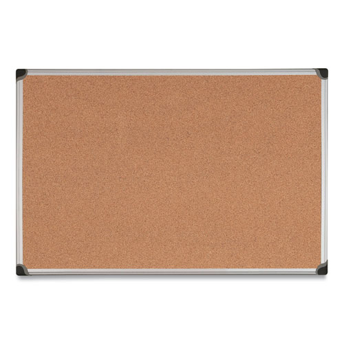 Value Cork Bulletin Board with Aluminum Frame, 48 x 71, Natural