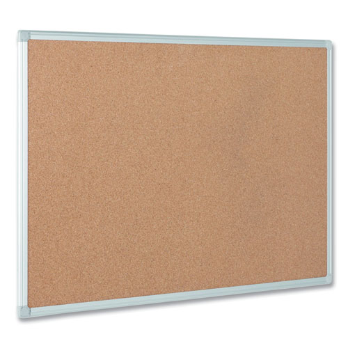 Image of Mastervision® Earth Cork Board, 72 X 48, Tan Surface, Silver Aluminum Frame